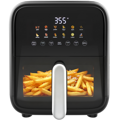 Air Fryer 7.5QT, Digital Touch Screen, Visible Window