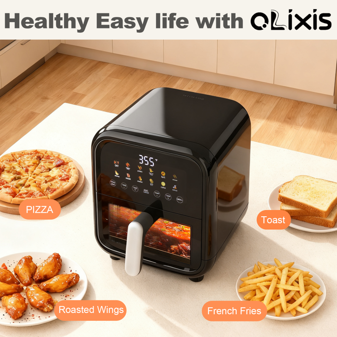 Air Fryer 7.5QT, Digital Touch Screen, Visible Window